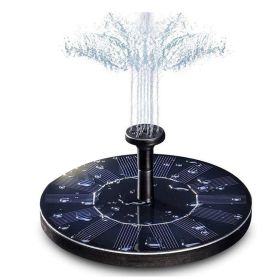 1set Solar Sprinkler; Garden Decoration; Water Floating Solar Power Fountain Panel Kit; Water Pump For Pool Pond Garden