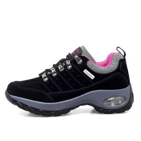 Sneakers Air Cushion Sole Casual Shoes (Option: BLACK-37)