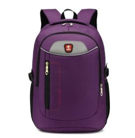 Backpack, Travel Water Resistant School Backpack (Color: Purple, size: M)