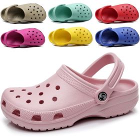 Adult Classic Clogs; Clogs for women and men; Cool slippers (colour: Star - Black, size: M4/W6 (suitable for 36/37 feet))