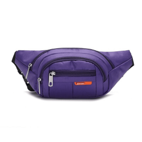 Sling Shoulder Travel Sport Pouch Unisex Fanny Pack Belt Waist Bag (Type: Waist Bag, Color: Purple)