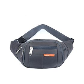 Sling Shoulder Travel Sport Pouch Unisex Fanny Pack Belt Waist Bag (Type: Waist Bag, Color: Gray)